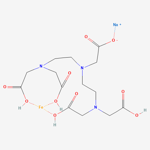 Sodium Ferric Diethylenetriamine Pentaacetate Structural Formula Diagram