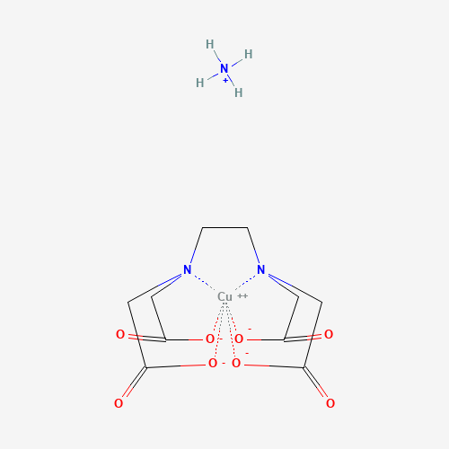Copper Diammonium EDTA Structural Formula Diagram
