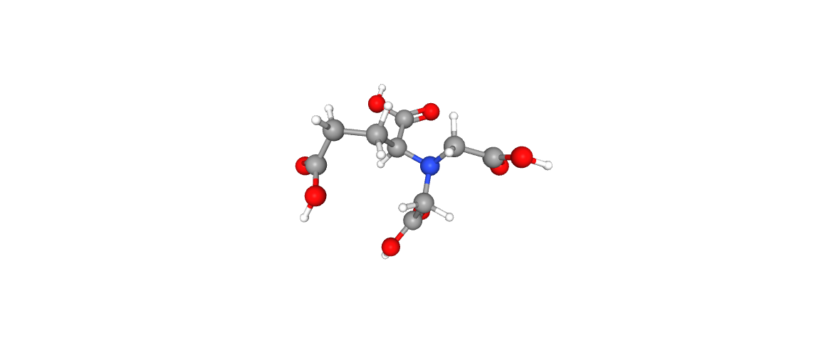 3D structure diagram of Tetrasodium Glutamate Diacetate solid