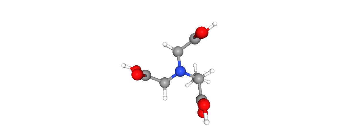 Structural formula of Trisodium Methylglycinediacetate