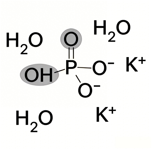 Potassium Phosphate Dibasic Structural Formula